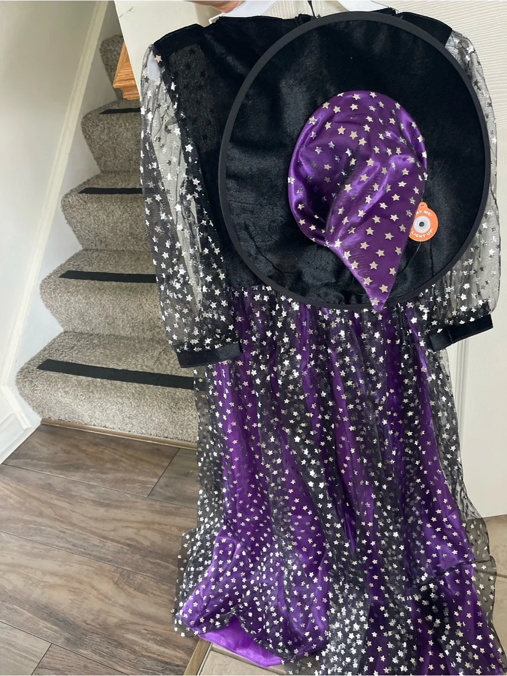 Hyde & EEK! Boutique Light-Up Starlight Witch Costume Dress for girls size L